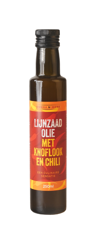 Lijnzaadolie met knoflook en chili